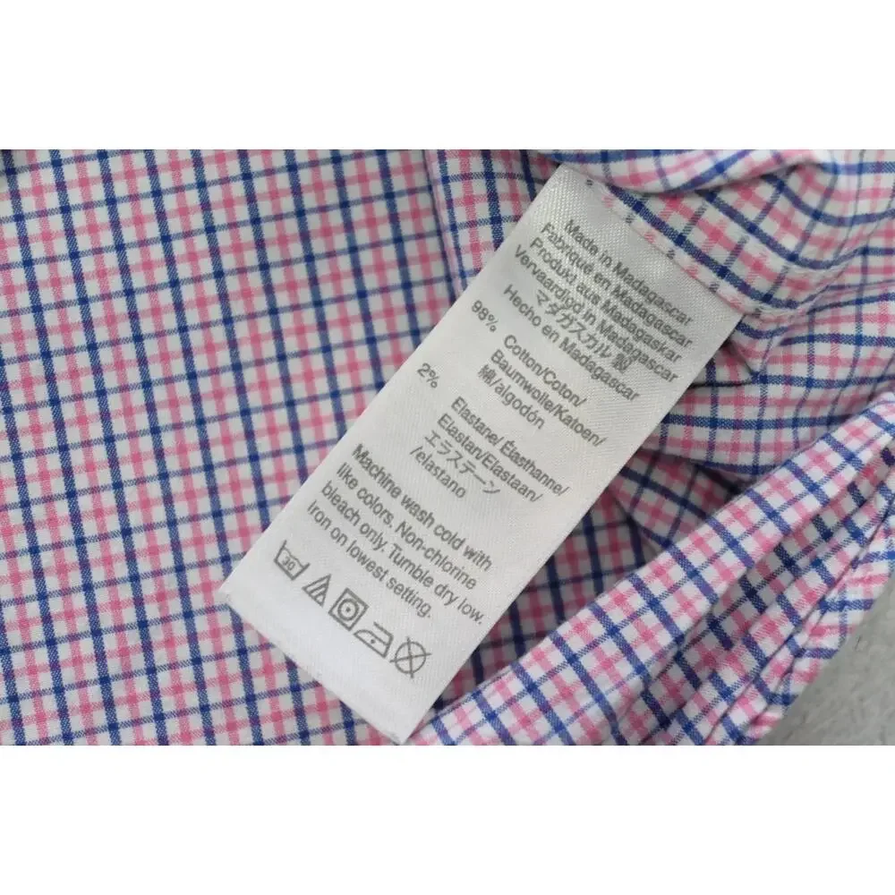 J‎ Crew Flex Wash Dress Shirt Classic Casual Button Up Long Sleeve Mens Sz XL